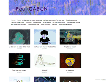 Tablet Screenshot of paulcabon.com